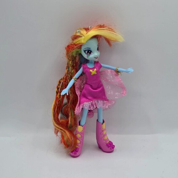 My Little Pony Equestria Girls Rainbow Dash Doll With Dress & Boots - Picture 1 of 6